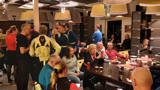 Gezelligheid tijdens oliebollenloop.